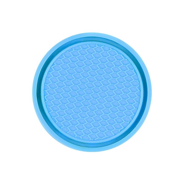 Sininen 2-osainen set autolasinkuppipidikkeen lisävarusteita, liukumaton silikoni, auton lasin sisäosa