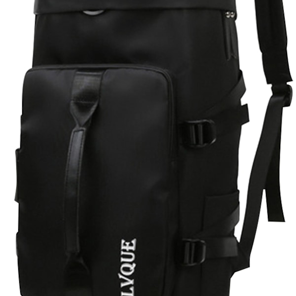 Gym Bag for Kvinner Sports Duffel Bag Reise Ryggsekk Weekend Overnight Bag med Sko-rom Black