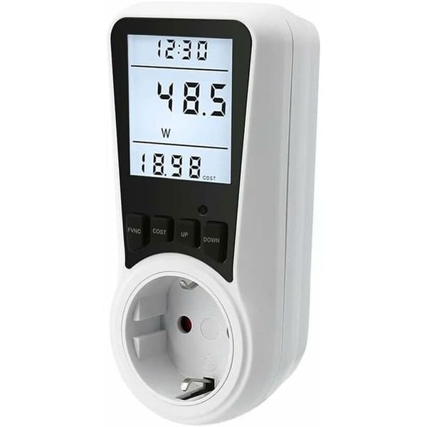 LCD-strømmåler – 3680W/16A, måling af energiforbrug i realtid