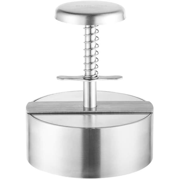 304 rustfritt stål hamburgerpanne - 11,5 cm (4,5 tommer) pattyform, tåler oppvaskmaskin