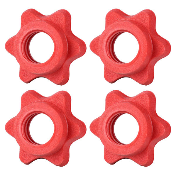 4 stk. 25 mm Håndvægtsstang Håndvægtsstang Håndvægtsstang Klips Lås Skrue Møde Anti-Slip Spin-Lås Krage Hex Møde til Styrketræning