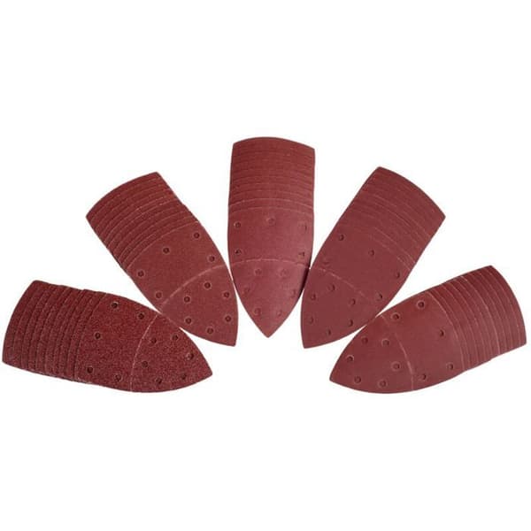 50-pack slippapper - för slipmaskiner och multiverktyg - 100x150 mm - roterande frontdel