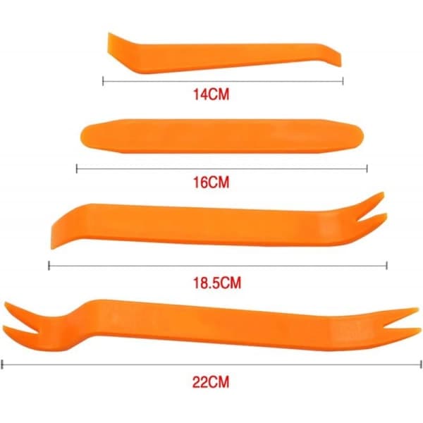 4-PAK Værktøj Bilpanel Fjernelse Orange