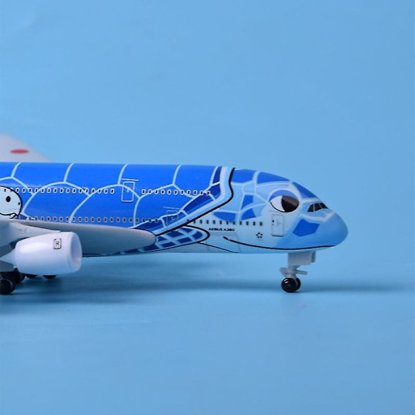 20CM 1:400 Skala Airbus A380 ANA Turtle Airlines Flymodeller med Landingsutstyr Legering Modell Leke for Samlinger A