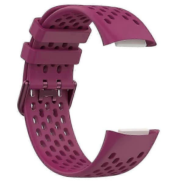 Udskiftningsarmbånd til Fitbit Charge 6/Charge 5, åndbar silikone rem til smartwatch Multicolor Style H