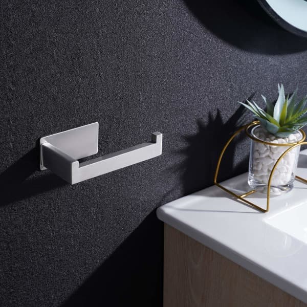 Toiletpapirholder, vægmonteret holder i rustfrit stål
