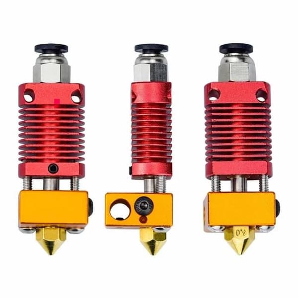Ekstruder hotend-sæt reservedele til Creality CR10 Ender 3 MK8 3D-printer med 0,4 mm dysevarmeblok, 24V 40W, 12V 40W