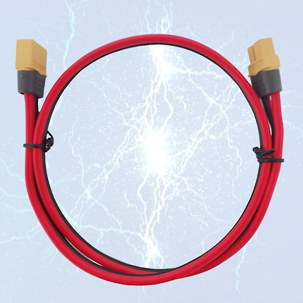 Xt60-urosliitin naaras - Xt60-urosliitin uros 12 AWG silikonijohdolla jatkokaapeli 60cm