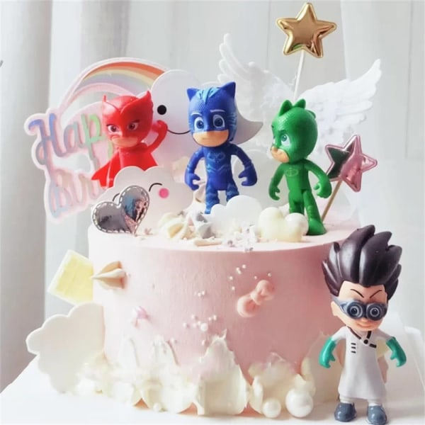 6 st/set PJ Masks karaktärsfigurer leksak