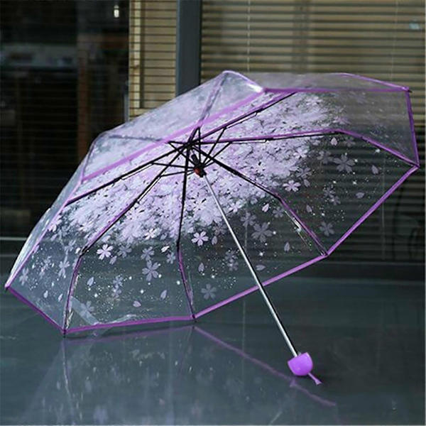 Transparent klart paraply PP