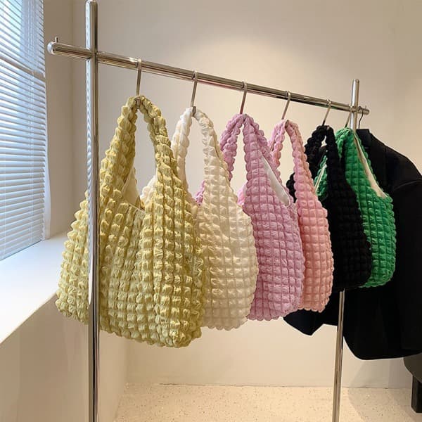 Plissert Sky Bag Tote Bag Handlepose Shopping Bag Skulderpose Veske til Bursdag