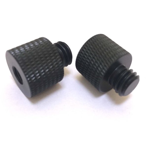 2x H9 21mm 3/8 Han til 1/4 Hun Videokamera Plattform Stativ Skruer Kobling Adapter Blitsbrakett Lys Hot Shoe Skytebase