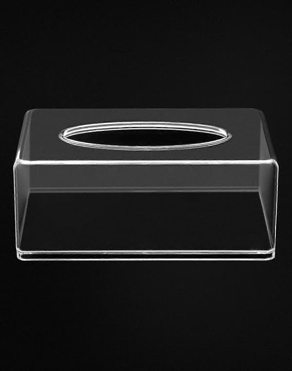 Akryl Tissue Box, Tissuehållare, Servettdispenser, Klar, Placeras I Sovrummet, Badrummet, Vardagsrummet