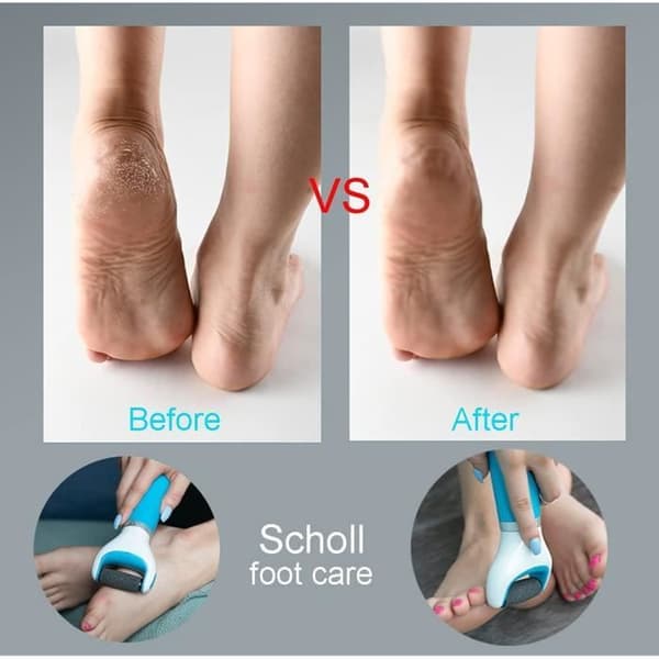 Erstatningsfodruller - Scholl - Velvet Smooth - Pakke med 10 - Ekstra ru - Effektiv til glatte fødder