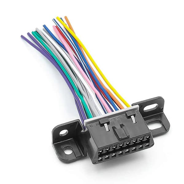 Fuld 16-benet J1962F OBD2 hun til han DIY fast ledningsnet adapter stik dash port kabel