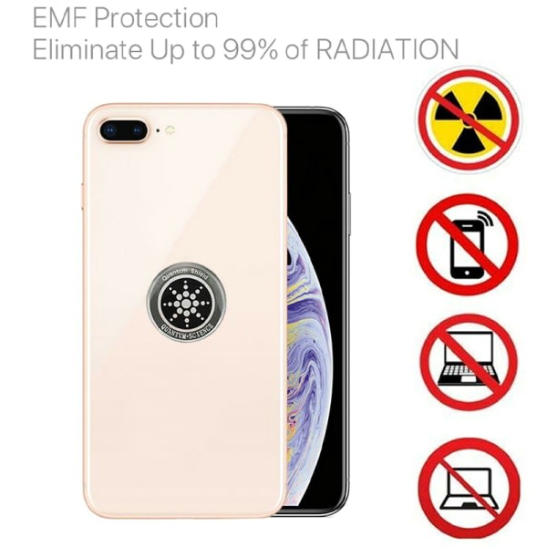Anti-stråling EMF beskyttelse til telefon Laptop deka silver