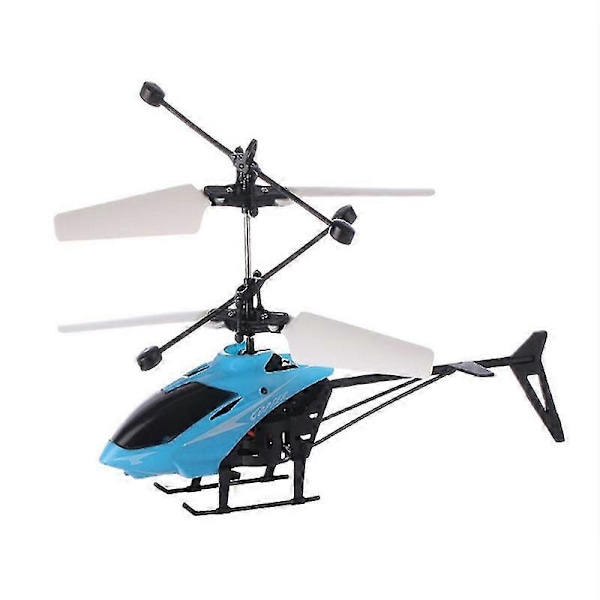 Legetøjs Induktionsflyvende Helikopter Speed Drone Legetøj BLÅ COD KK5555-God Helicopter Blue