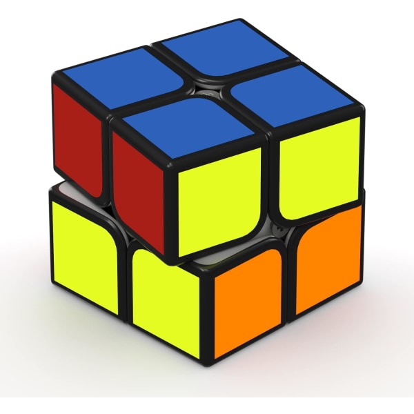 2X2 Speed ​​Cube, QiDi Original 2X2X2 Cube Super-holdbar klistermærke med levende farver (2x2x2)