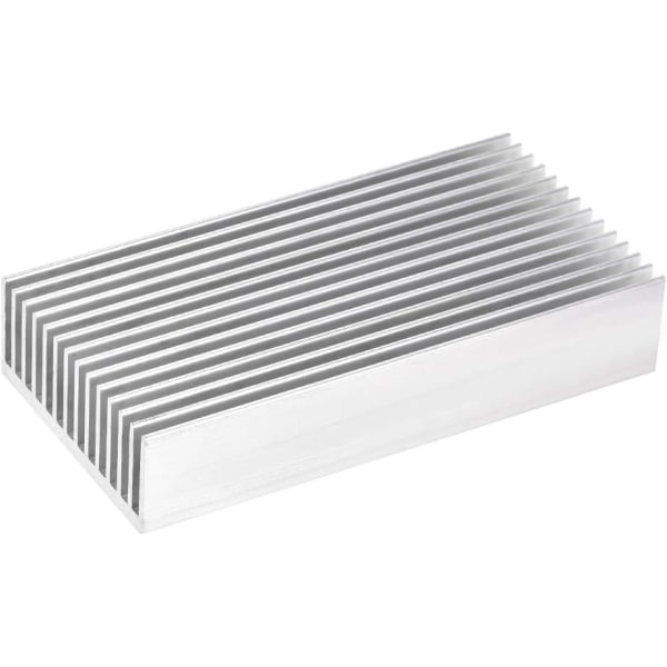 Elektronikkøler Heatsink til MOS GPU IC Chip Sølv 100 x 50 x 20 mm