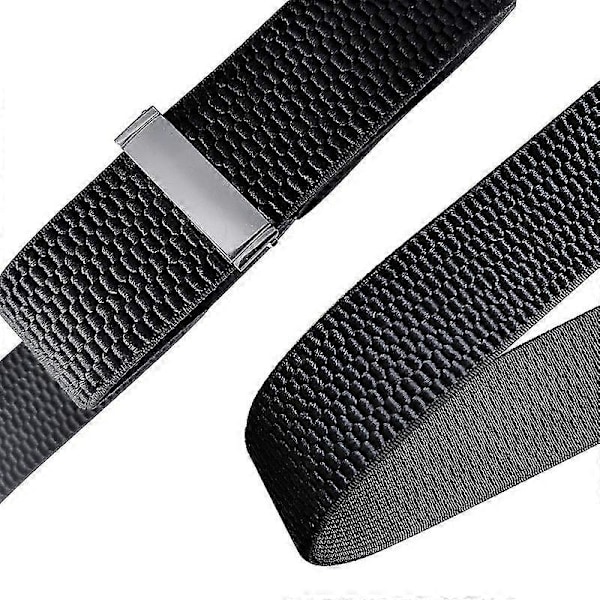Herre Seler med Meget Stærke Metalspænder Brede Heavy Duty Seler One Size Fits All Mænd og Kvinder Justerbar og Elastisk X Form (1 stk, Sort)