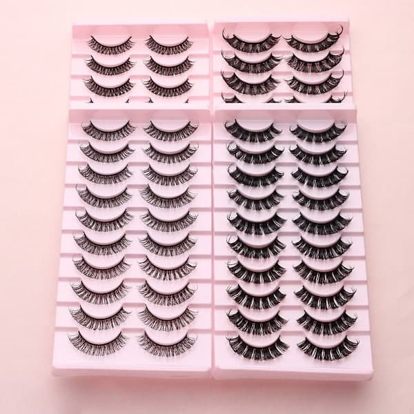 10 paria 3D Mink DD Curl Venäläiset Tekoripset