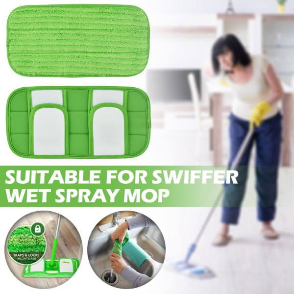 FOR Swiffer Sweeper Flat Hook Mop 12 tommer genanvendelig moppe