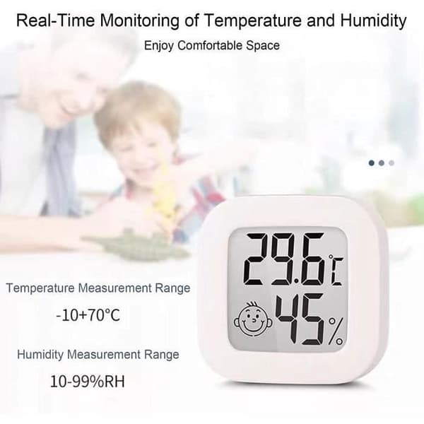 [4-pack] Termometer för inomhusbruk | Smart digital hygrometer | Temperaturmätare för hemmet | Sensorfuktighetsmätare