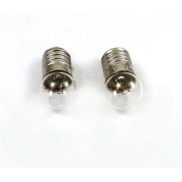 Paket med 10 Mini-lampor E10 Skruvsockel för Ficklampa, 2,5V 0,3A