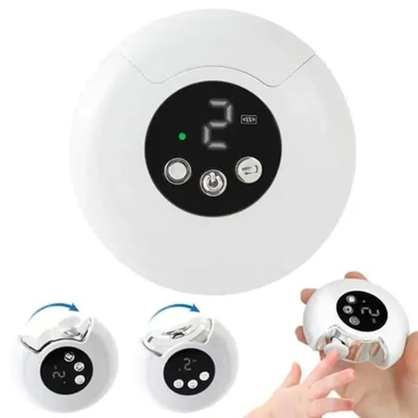 2-i-1 Automatisk Elektrisk Negleklipper med LED-lys, 3 Moduser, Neglepleieverktøy for Barn, Voksne og Eldre