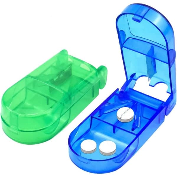 Opbevaring af piller til sundhedspleje + Easy Action Table Clipper Single Pack Grøn