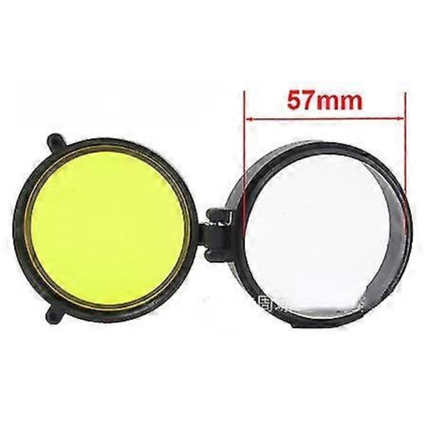 Gul indvendig diameter 61 mm mat dæksel til sigtekikkert