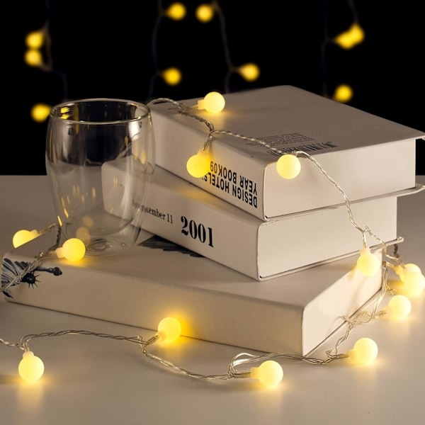 Fairy Lights Bollar 10M 100 LED, utomhusfestbelysning, perfekt elektrisk julbelysning för inomhus, utomhusbalkong, trädgård, bröllopsfest