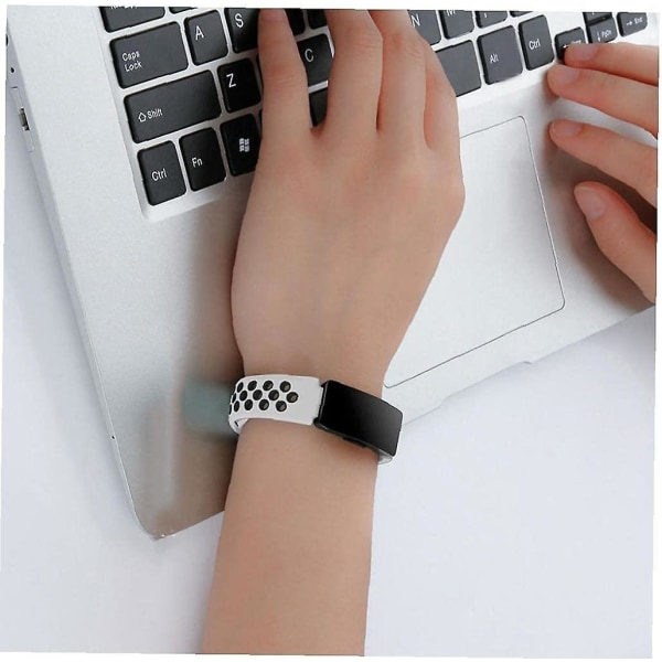 Klocka kompatibel med Fitbit Inspire Mjukt armband Ersättning Vit, smarta tillbehör