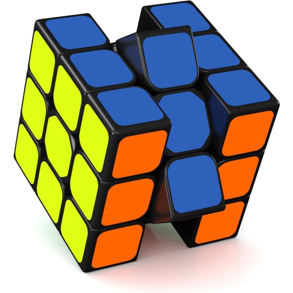3X3 Speed ​​Cube, Qihang 3X3X3 Original Speed ​​Cube Super-slitesterk klistremerke med livlige farger (3x3x3)