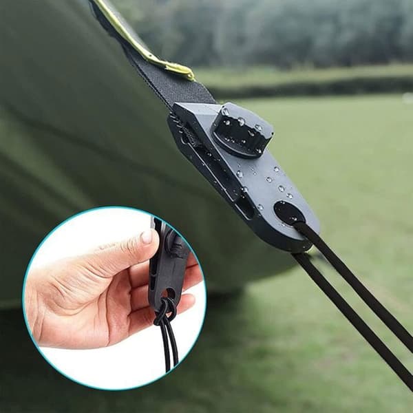 10 elastiske presenningsklemmer – Ideel til camping, telte og markiser – Hurtig og sikker fastgørelse
