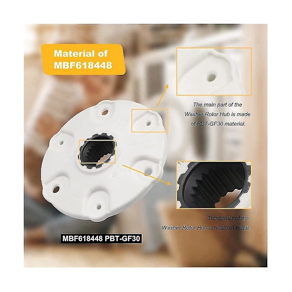 Mbf618448 Pesukoneen Roottorin Keskiö LG:n Pesukoneille Roottorin Keskiö 4413er1001c 4413er1002a 4413ea1002b Pesu