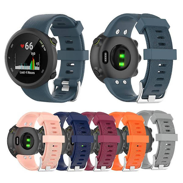 Ersättningsarmband för Garmin Forerunner 45 / 45s Smartwatch Rem Silikon Armbandsfodral