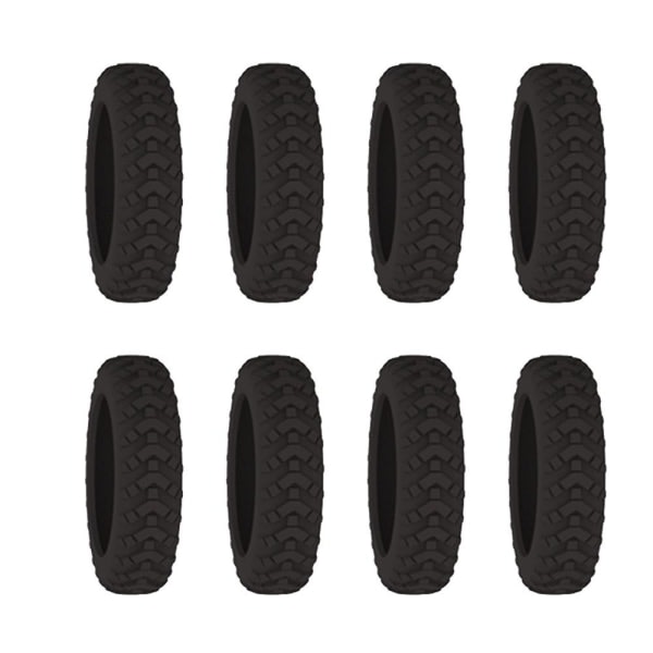 8PCS/ Set Resväska Caster Skor Resväska Hjulskydd black