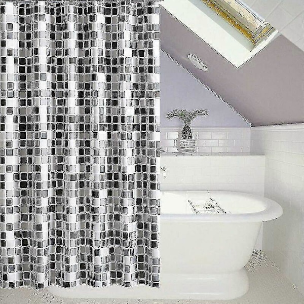 Duschdraperi 200 x 220 cm (B x H), anti-mögel, antibakteriell, vattenavvisande, mjukt polyestertyg