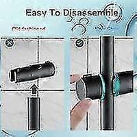 Brusehovedholder, Universal Sort Brusehovedholder Til 18-25mm Brusestang Solid Abs Fortykket Og Opgraderet Version Brusehovedholder, Mat Sort
