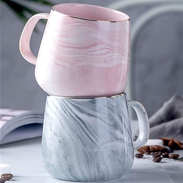 Porselens kaffekopp keramisk kopp marmor tekopp