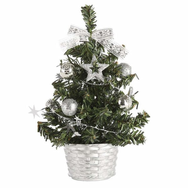 3-pack Nya 8\" Mini Konstgjorda Julgranar