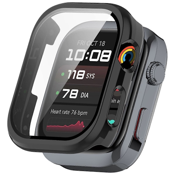Skydd för Huawei Watch D2 - Hård PC-fodral med härdat glas - Svart Multicolor Black