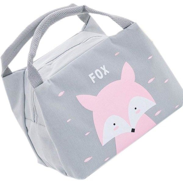 Cartoon Lunch Bag Isolerad Återanvändbar Picknickväska Matväska Ispaket för Barn Pojkar Flickor Män Kvinnor pink