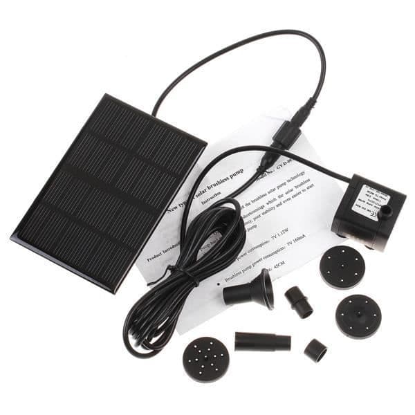 Solar vannpumpe for hagefontene/dam