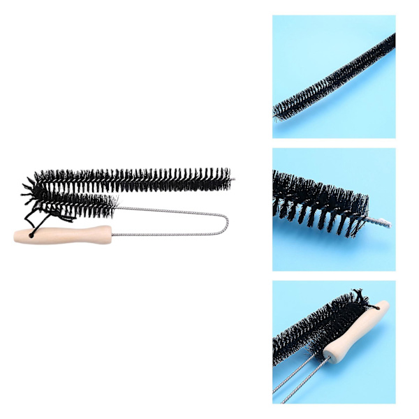 Tørretumblerens ventilationsrenser Tørretumbler Lint Brush Vent Trap Cleaner Lang fleksibel køleskabsspolerenser