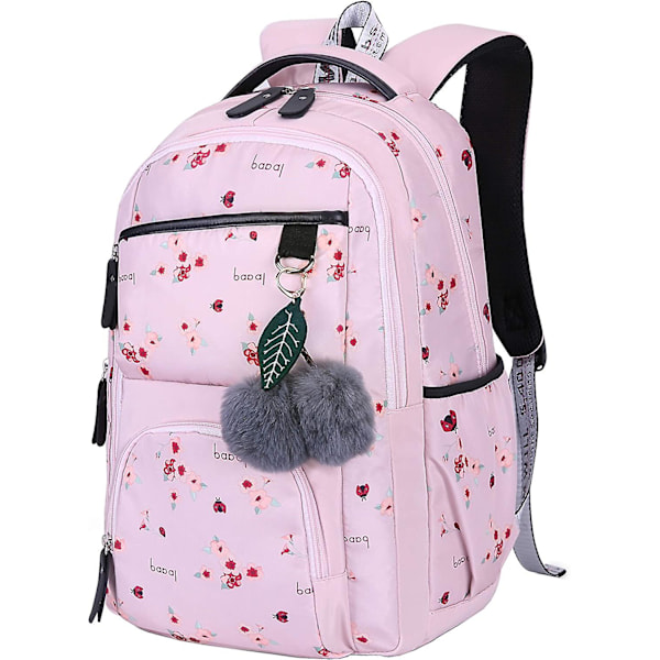Naisten Reppu College Koululaukku Canvas Reppu Koululaukku Teini-ikäisen Tytön Koululaukku College Koululaukku (rosa)