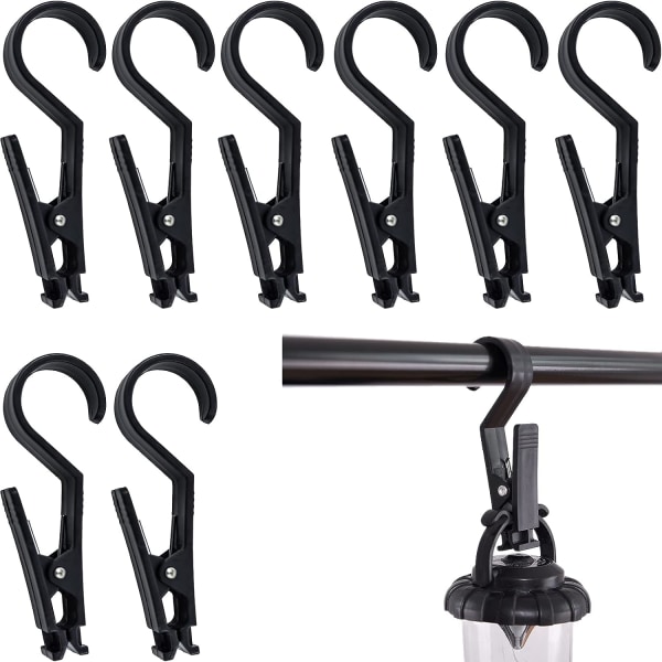 8 Pcs Tent Canopy Clip Light Hooks Multifunctional Tent Canopy Clip Outdoor Camping Equipment Accessories