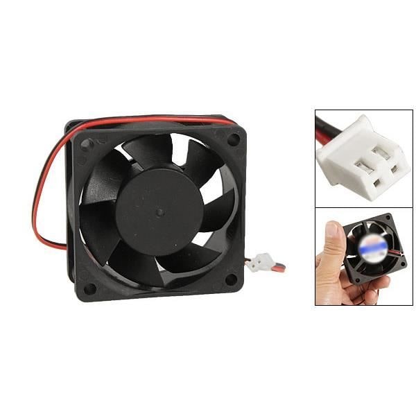 60mm x 25mm DC 12V 0.25A 2-benet køleventilator til computerkabinet CPU