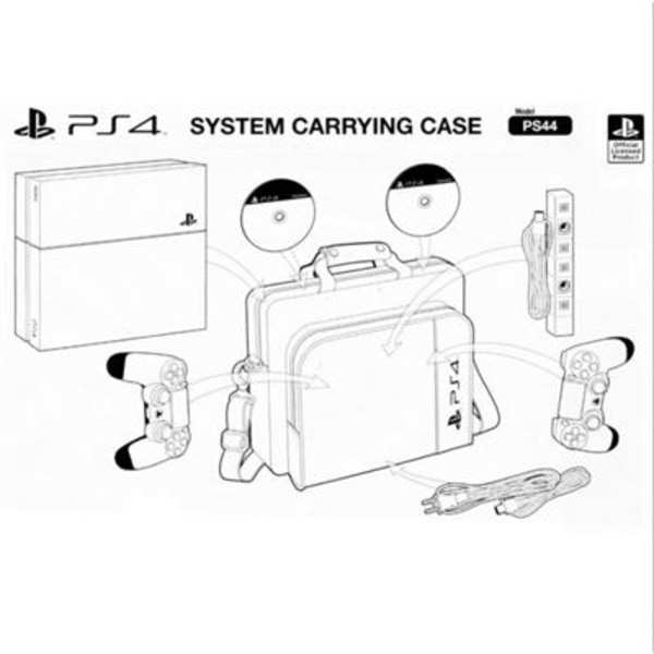 Bæreveske / skulderveske Reiseveske til Sony Playstation 4, PS4